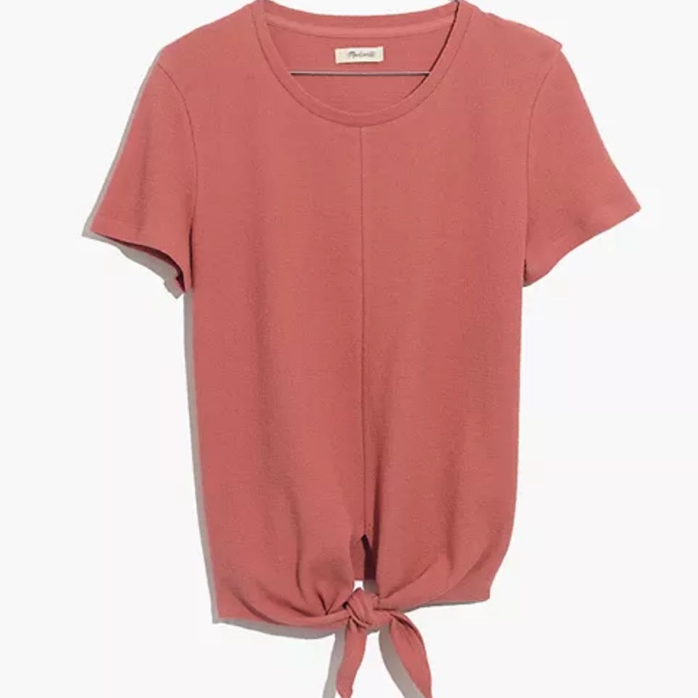 Madewell Texture & Thread Modern Tie-Front Top